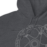 BRAKE DISC GRY HOODIE